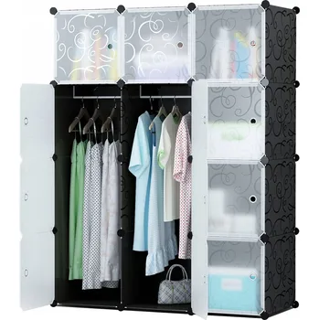 Šatní skříň LitigoMeble Skříň SKŘÍŇ ŠATNÍ SKŘÍŇ 110 x 148 x 37 cm vícebarevná