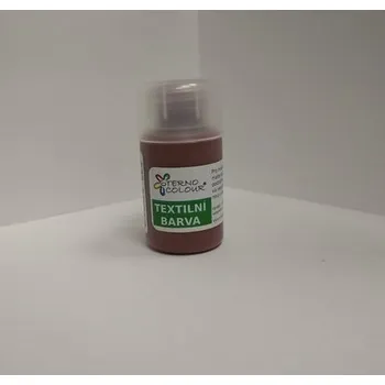 Výtvarná barva Barva na textil 20 g - odstín č.19 - červenohnědá
