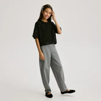 Reserved - Tričko s mašličkami - černý - 497FT-99X - 497FT-99X-152