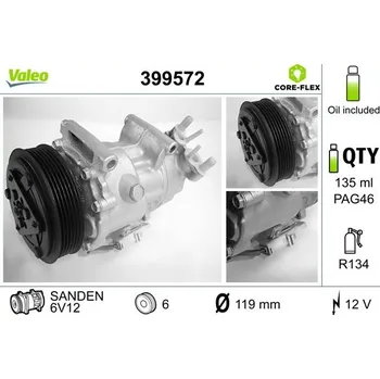 Kompresor klimatizace Kompresor, klimatizace VALEO 399572
