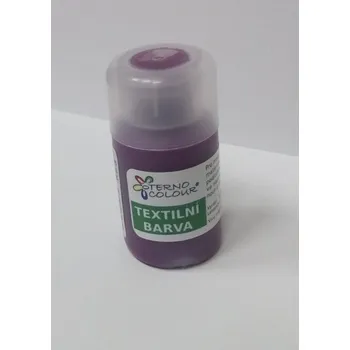 Výtvarná barva Barva na textil 20 g - odstín č.24 - tmavě fialová