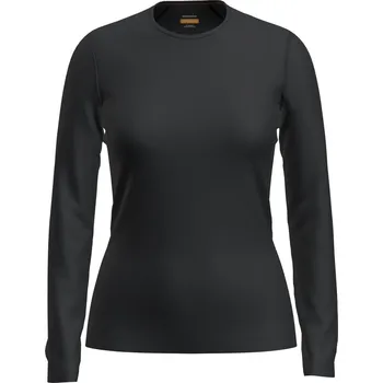 dámské tričko s dlouhým rukávem ICEBREAKER W 260 Tech LS Crewe BLACK UNBOXED - XS