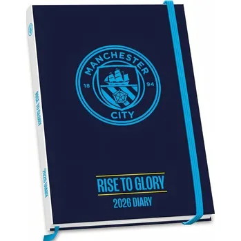 Diář Týdenní diář Manchester City FC 2026, A5, tmavě modrý
