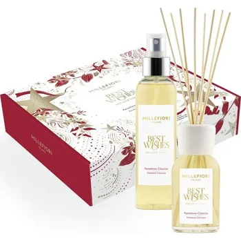 Aroma difuzér Millefiori Best Wishes Panettone Classico aroma difuzér 100 ml + Panettone Classico bytový sprej 150 ml