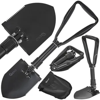 Lopata GEKO Teleskopická lopata 2v1 BLACK SURVIVAL 61466 G01901