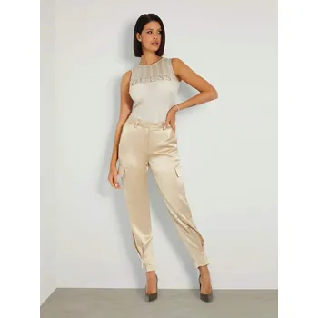 Dámské kalhoty Guess dámské béžové kalhoty - S