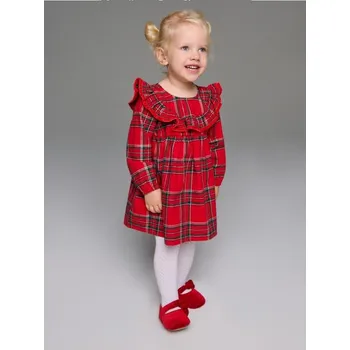 Dívčí šaty Sinsay - Kostkované šaty - červená - 234BB-33X - 234BB-33X-80