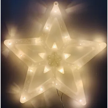 Vánoční dekorace Appetitissime Vánoční LED dekorace - Hvězda 54 cm (SVÍTÍCÍ) Teplá bílá