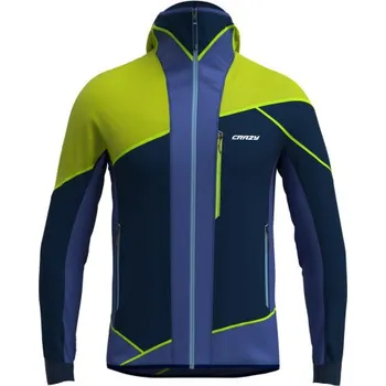 Pánská softshellová bunda Pánská bunda Crazy AVENGER - tmavě modrá/žlutá XXL