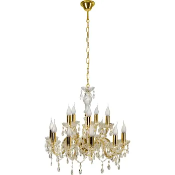 CANDELLUX LIGHTING Závěsná lampa Maria teresa 12x40W E14 zlatá