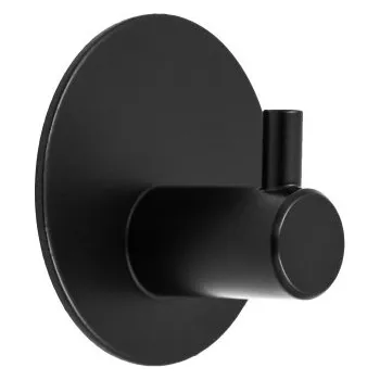 Věšák Samolepící věšák kulatý - černý