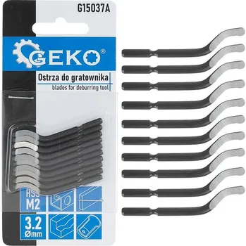 Pracovní nůž GEKO Vyměnitelné čepele pro odhrotovací nástroje 10ks HSS M2 61403&nbsp;G15037A