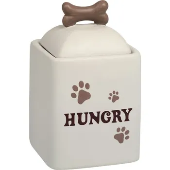 Dóza na potraviny Nobby Nobby HUNGRY keramická matná dóza na krmení 10,5x18cm