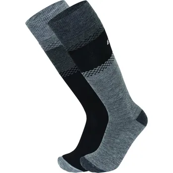 Dámské termo ponožky EISBÄR SKI COMFORT SOCKS 2PACK Black/Light Grey Velikost: 35-38