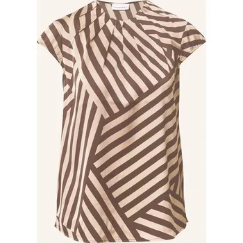 Comma Dámská Satinová Halenka, béžová / tmavě šedá, 34