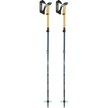 Trekingová hůl Leki Bernina FX Carbon 65324681 - denim blue/dark blue/mint 100 - 120
