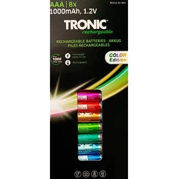 Článková baterie Tronic Color Edition Ni-MH AAA 8 ks