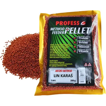 METHOD FEEDER Pelety Micro 2mm Lín, Karas 200g Profess