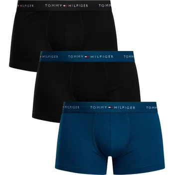 Boxerky Tommy Hilfiger pánské boxerky 3 pack modrá + černá - M
