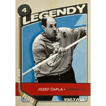 Sběratelská karetní hra insert karta JOSEF ČAPLA 19-20 SZ Pocta Legendám Ser.2 Retro číslo RO1