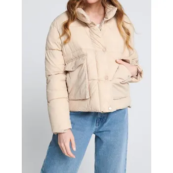 Sinsay - Prošívaná puffer bunda - krémová - 9807A-01X - 9807A-01X-XL