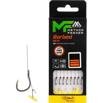 MIKADO - Návazec MF14 s Push Stop 0,18 mm 10 cm vel. 4 8 ks