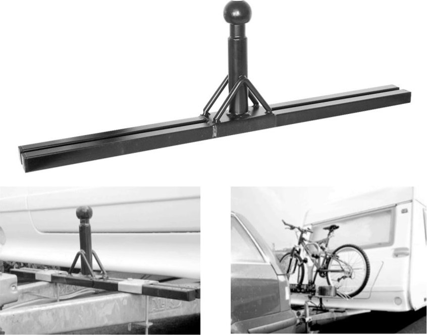 Adaptér pro uchycení nosiče kol na oj přívěsu