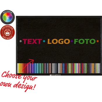 Rohožka GDmatsEU GD950 PrintPlus - logo rohož - 9 mm vlas - 2 cm gumový okraj Rozmer: 85x60cm