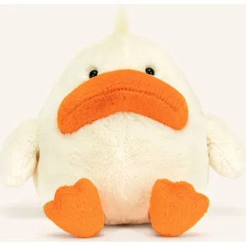 plyšák Jellycat Plyšová Hračka Delia Duck, režná / oranžová