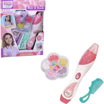 Dětské navlékací korálky Souprava k zaplétání korálků do vlasů, 28,5 x 5,2 x 33,8 cm