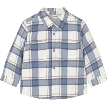 Kojenecká bunda MAYORAL chlapecká košile na triko DR Overshirt kostka modrá vel. 86 cm