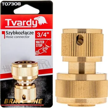 Zahradní hadice Tvardy Rychlospojka na zahradní hadici s funkcí STOP, BRASS-LINE 61487&nbsp;T07308