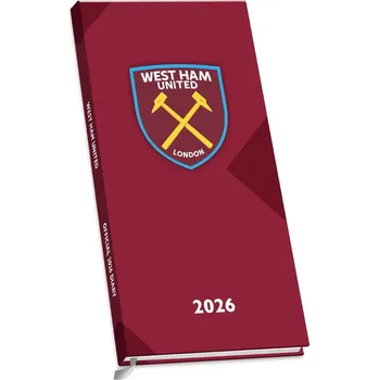 Diář Kapesní diář West Ham United FC 2026, týdenní, 8 × 16 cm