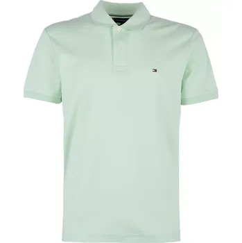 Pánské tričko Tommy Hilfiger pánské světle zelené polo triko - XXL