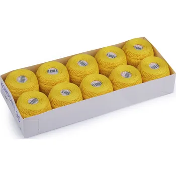 Příze Příze Kordonet 10; 15; 30; 50; 60; 80 Varianta: 1654 30 žlutá, Balení: 10 ks