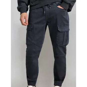 Pánské džíny Sinsay - Džíny cargo jogger - indigo - 452FB-57X - 452FB-57X-36