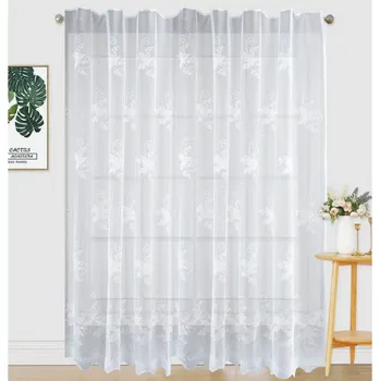 Záclona Záclony bílé MK98.02 Velikost: 160 x 300 cm