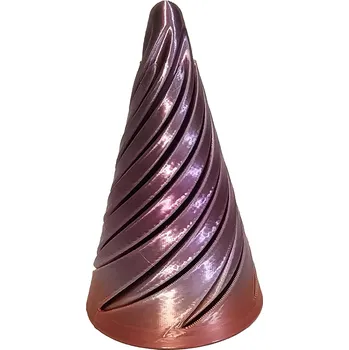 Vánoční ozdoba Ebbie Unikátní 3D spirálová kuželová ozdoba