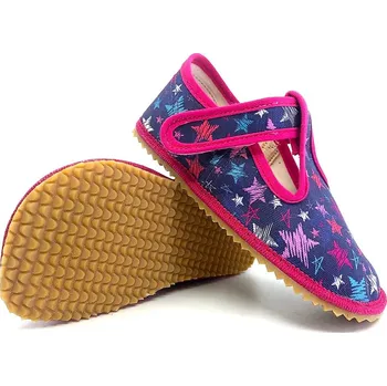 Dívčí bačkory Beda barefoot bačkory stars (BF 060010/W) 31, Vnitřní délka boty: 20,1 cm, Vnitřní šířka boty: 7,8 cm