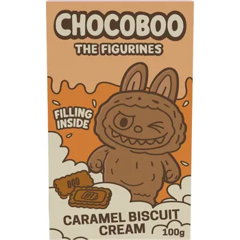 Cukrovinka Chocoboo figurka z mléčné čokolády s praskajícími kuličkami se sušenkovou náplní s kadayif 100 g