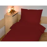 Brotex Povlečení francouzské bavlna UNI 220x200,70x90 vínové