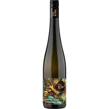 Víno Filip Mlýnek Ryzlink rýnský bílé víno polosuché výběr z hroznů 2023 12% 1,5l