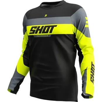 Moto dres Motokrosový dres Shot Devo League fluo žlutý L