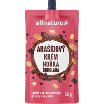 Cukrovinka ALLNATURE Arašídový krém s hořkou čokoládou 50 g 50 g