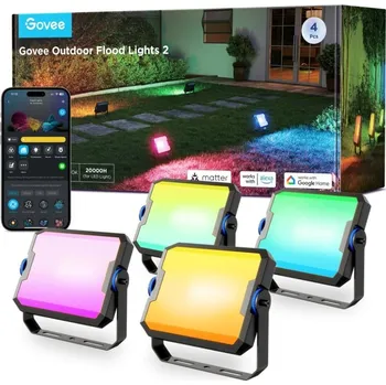LED panel Govee Flood Lights 2 venkovní SMART LED světla 4ks
