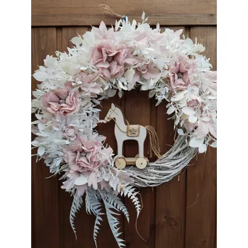 Věnec Zimní věnec s koníkem