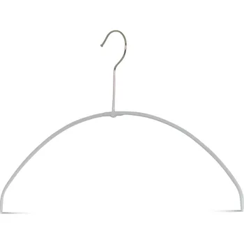 Ramínko MAWA kovové ramínko ECONOMIC LIGHT, tenké, protiskluzové, 40 cm, bílé, 10 ks