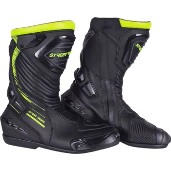 Moto obuv Street Racer Grid černo-fluo žluté 41
