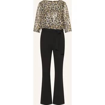 Dámský overall Ana Alcazar Dámská Kombinéza S 3/4 Rukávy A Flitry, černá /...