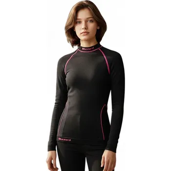 Juniorské termo triko s dlouhým rukávem BLIZZARD-Girls long sleeve Černá 128/134